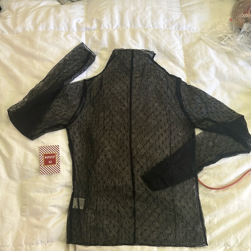 Lace long sleeves